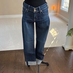 Hudson Jeans Women's Dark Blue Boyfriend Jeans